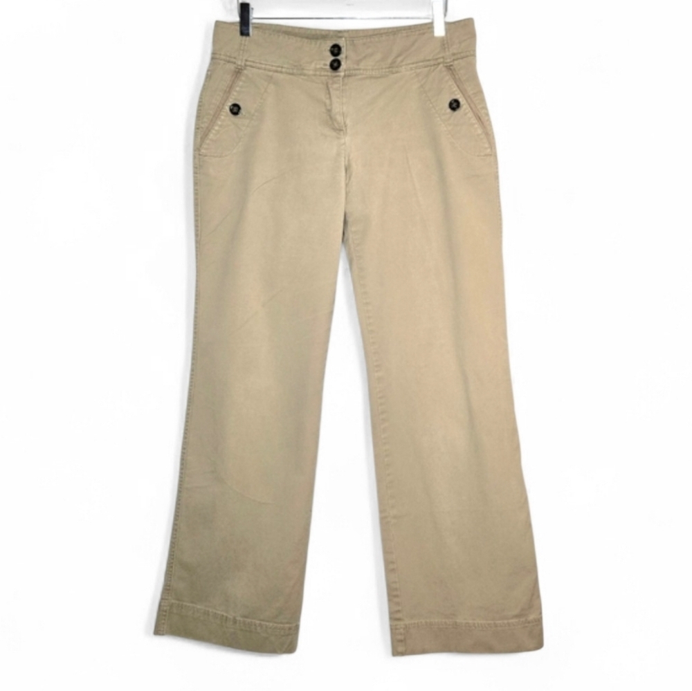 New York & Company wide Leg Pants. Khaki, Size 8.